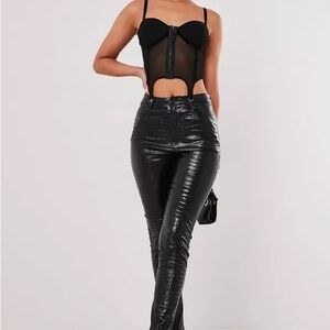 Bundle 3 for $20 - Missguided Black Shiny Trousers